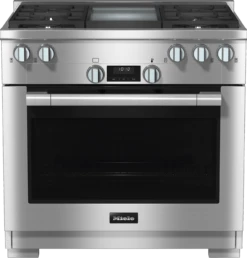 Miele HR 1136-3 LP AG GD - 36 Inch Range All Gas With DirectSelect, Twin Convection Fans And M Pro Dual Stacked Burners
