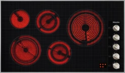 Miele KM 5627 208V - Electric Cooktop With A Width Of 36 1/8 (915) In (mm) 36 1/8 (915) In (mm) For Ultra-convenient Cooking.