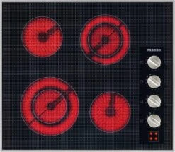 Miele KM 5621 208V - Electric Cooktop With Four Cooking Zones And Direct Rotary Dial Controls For Maximum Convenience.