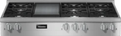 Miele KMR 1356-3LP GD EDST/CLST - RangeTop With Burners And Griddle For Versatility And Performance