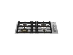 Bertazzoni 30 Drop-in Gas Cooktop 4 Brass Burners Stainless Steel