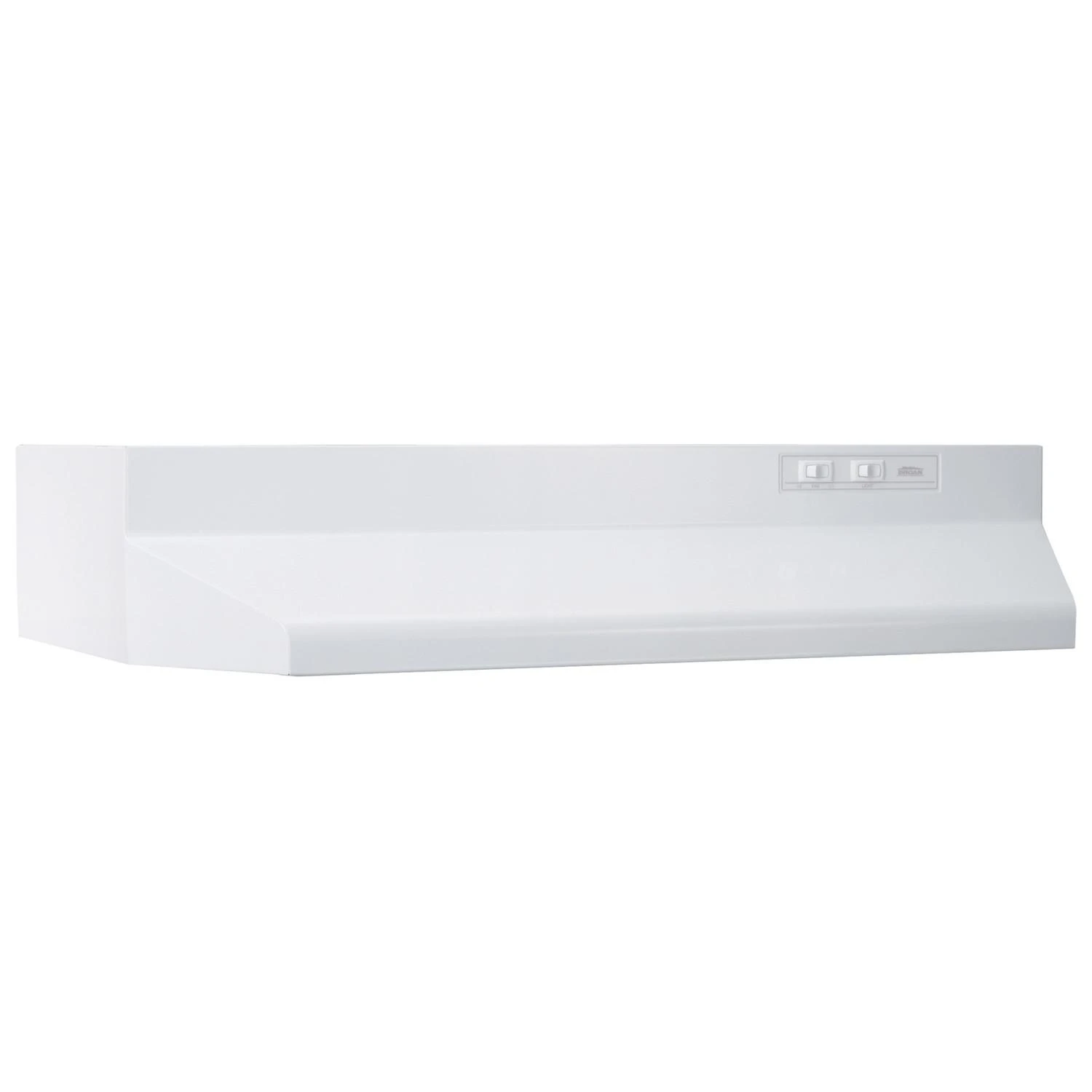 Broan Broan® 24-Inch Ducted Under-Cabinet Range Hood W/ Easy Install System, 210 Max Blower CFM, White 1 Broan Broan® 24-Inch Ducted Under-Cabinet Range Hood W/ Easy Install System, 210 Max Blower CFM, White