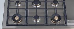 Bertazzoni 48 Gas Rangetop 6 Brass Burner + Electric Griddle Stainless Steel -Kitchen Utensils Store mefdudiprymg