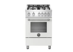 Bertazzoni 24 Inch All Gas Range, 4 Burners Bianco Matt