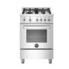 Bertazzoni 24 Inch All Gas Range, 4 Burners Stainless Steel