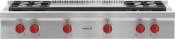 Wolf 48" Sealed Burner Rangetop - 4 Burners And Infrared Dual Griddle